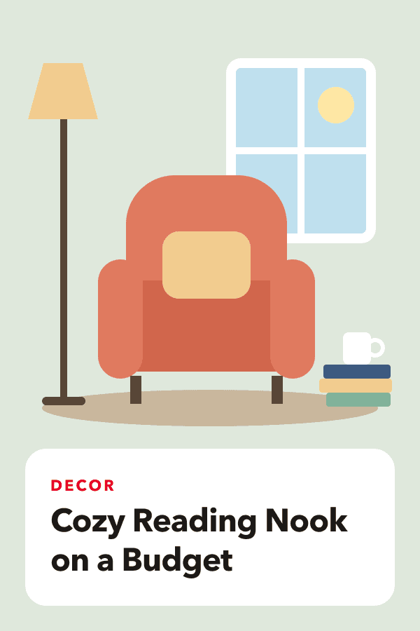 Example pin: Cozy reading nook on a budget